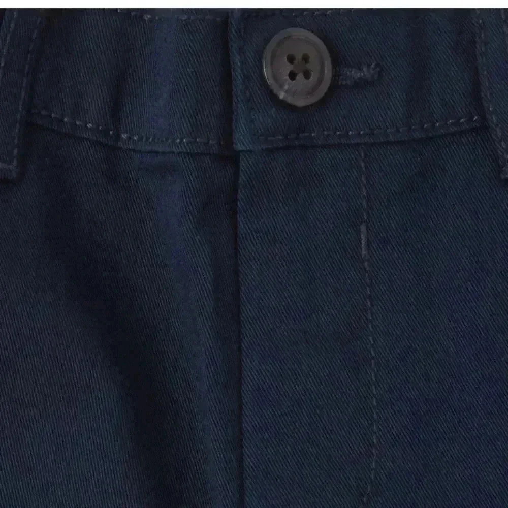 Toddler Boys Uniform Stretch Straight Chino Pants - New Navy